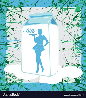 Milk vector image
