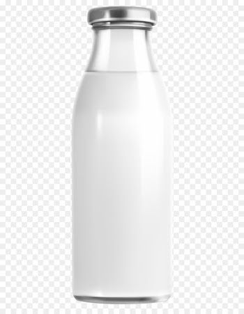 Milk, Water Bottles, Glass Milk Bottle, White, Bottle PNG