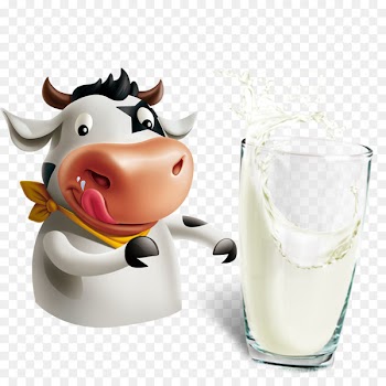 Milkshake Cattle Soured milk Cream - Cow and milk 