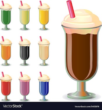 Milkshake design vector image