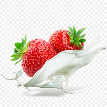 Milkshake Juice Cream Custard - Strawberry cream effect 