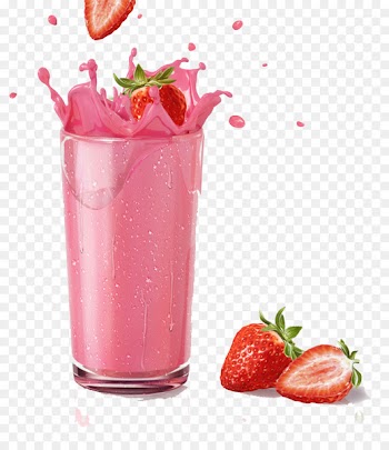 Milkshake Smoothie Strawberry juice Chocolate milk - Free buckle material of strawberry juice 