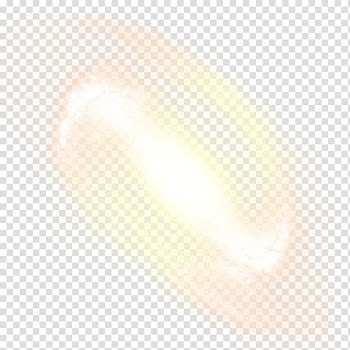 Milky way illustration, Yellow light effect transparent background PNG clipart