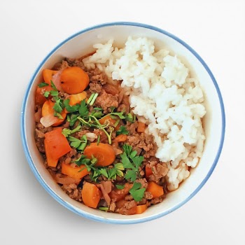 Minced meat with rice, food | Free Photo - rawpixel