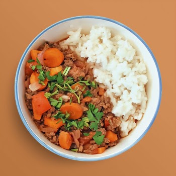Minced meat with rice, food | Free PSD - rawpixel