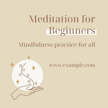 Mindfulness Instagram post template, editable | Free PSD Template - rawpixel