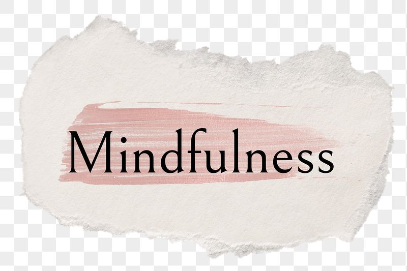 Mindfulness png word sticker typography, | Free PNG - rawpixel