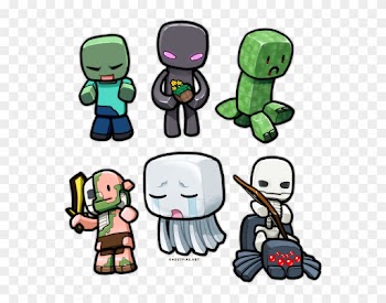 Minecraft Characters Framed Maxi Poster