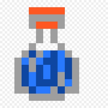 Minecraft, Minecraft Story Mode, Potion, Cobalt Blue, Electric Blue PNG