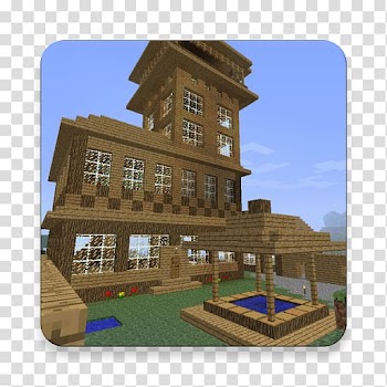 Minecraft: Pocket Edition House Village Town Ideas Minecraft Building, autumn town transparent background PNG clipart