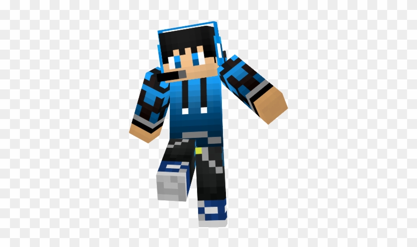 Minecraft Skins, Clip Art, Illustrations - Minecraft Blue Red Boy Skin