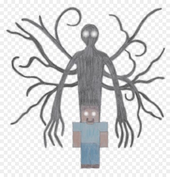 Minecraft Slenderman Herobrine Drawing Fan art - slenderman background 