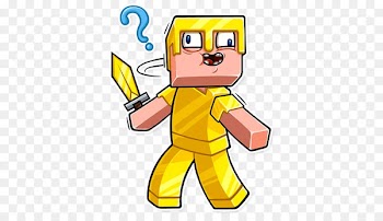 Minecraft, Sticker, Text, Cartoon, Yellow PNG