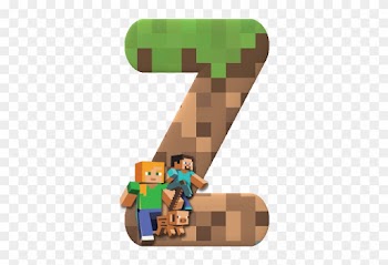 Minecraft Z Letter Alphabet - Minecraft Collectible Sticker Cards