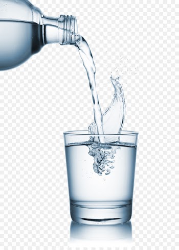 Mineral water Cup - Pour into the cup 