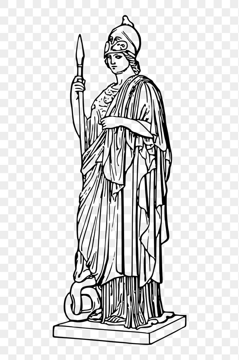 Minerva statue  png sticker | Free PNG - rawpixel