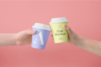 Mini Coffee Cup Mockups cup mockup put your brand name 
