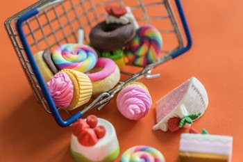 Mini Dessert Toys With Shopping Basket