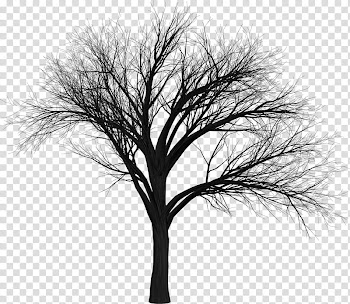 MINI Happy Halloween, black leafless tree transparent background PNG clipart