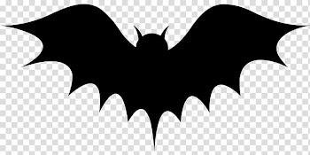 MINI Happy Halloween, silhouette of bat transparent background PNG clipart