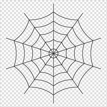 MINI Happy Halloween, spiderweb illustration transparent background PNG clipart
