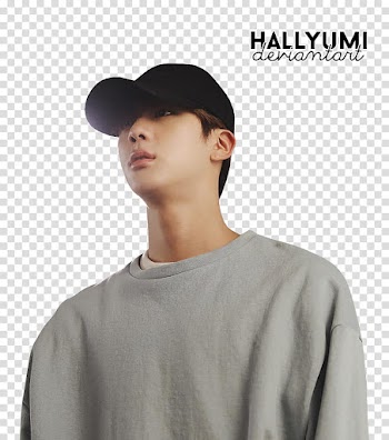 MINI Jin Birthday, man wearing black cap transparent background PNG clipart