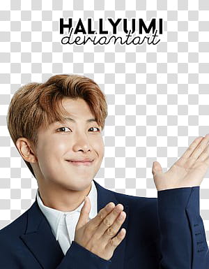 MINI Rap Monster Birthday, smiling man wearing blue blazer transparent background PNG clipart