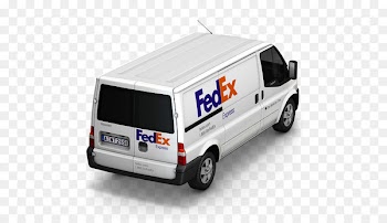 minibus minivan car brand - FedEx Van Back 
