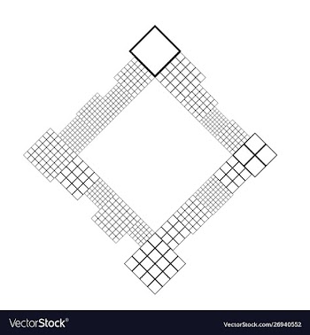 Minimal abstract geometrical modern square blank vector image