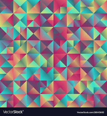 Minimal abstract polygonal gradient triangle vector image