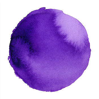 Minimal Abstract Violet Watercolor Circle