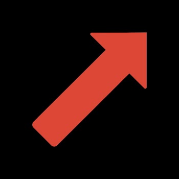 Minimal arrow graphic, red simple | Free Vector - rawpixel