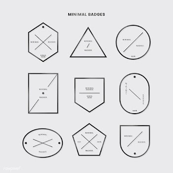 Minimal badge set | Free stock vector - 553510