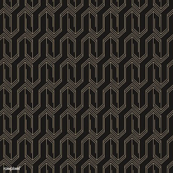 Minimal black and gold geometric pattern | Free stock vector - 544356