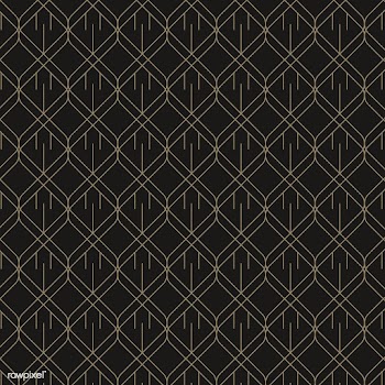Minimal black and gold geometric pattern | Free stock vector - 544369