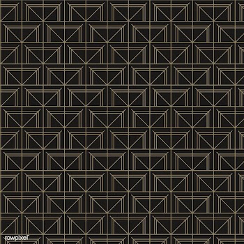 Minimal black and gold geometric pattern | Free stock vector - 544389