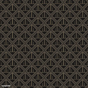 Minimal black and gold geometric pattern | Free stock vector - 544395