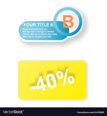 Minimal brochure templates with elements on whte vector image