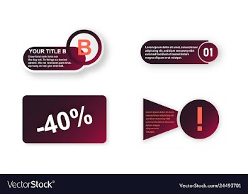 Minimal brochure templates with elements on whte vector image
