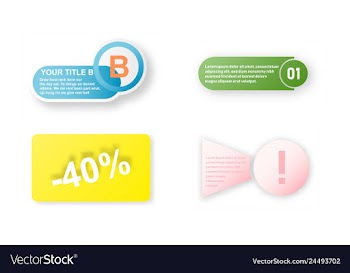 Minimal brochure templates with elements on whte vector image