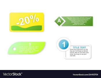 Minimal brochure templates with elements on whte vector image