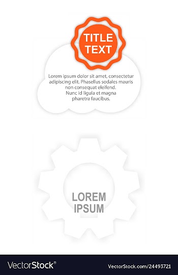 Minimal brochure templates with elements on whte vector image