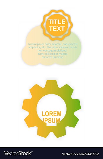 Minimal brochure templates with elements on whte vector image