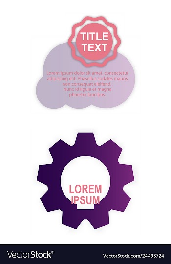 Minimal brochure templates with elements on whte vector image