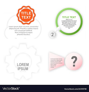 Minimal brochure templates with elements on whte vector image