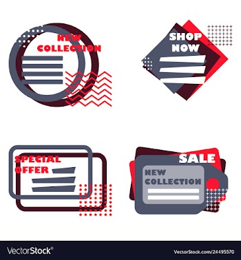 Minimal brochure templates with elements on whte vector image