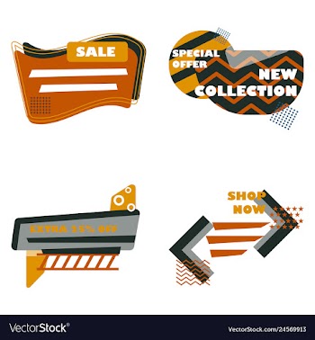 Minimal brochure templates with elements on whte vector image