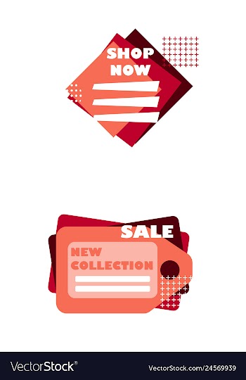 Minimal brochure templates with elements on whte vector image