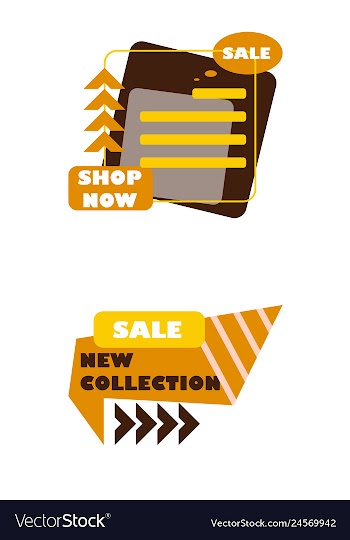 Minimal brochure templates with elements on whte vector image