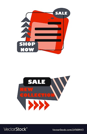Minimal brochure templates with elements on whte vector image
